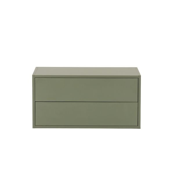 Boxie 2 fiókos fali szekrény 40x80x37 cm zöld