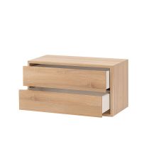 Boxie 2 fiókos fali szekrény 40x80x37 cm sonoma tölgy