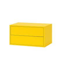 Boxie 2 fiókos fali szekrény 40x80x37 cm sárga