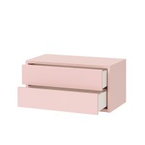 Boxie 2 fiókos fali szekrény 40x80x37 cm pink