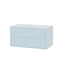 Boxie 2 fiókos fali szekrény 40x80x37 cm kék