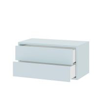 Boxie 2 fiókos fali szekrény 40x80x37 cm kék