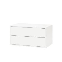 Boxie 2 fiókos fali szekrény 40x80x37 cm fehér