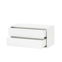 Boxie 2 fiókos fali szekrény 40x80x37 cm fehér