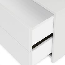 Boxie 2 fiókos fali szekrény 40x80x37 cm fehér