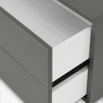 Boxie 2 fiókos fali szekrény 40x80x37 cm antracit