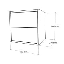 Boxie 2 fiókos fali szekrény 40x40x37 cm zöld
