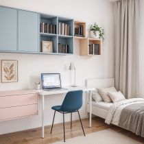 Boxie 2 fiókos fali szekrény 40x40x37 cm sárga