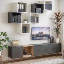 Boxie 2 fiókos fali szekrény 40x40x37 cm sárga