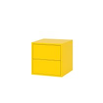 Boxie 2 fiókos fali szekrény 40x40x37 cm sárga