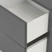 Boxie 2 fiókos fali szekrény 40x40x37 cm antracit