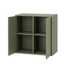 Boxie 2 ajtós fali szekrény 80x80x37 cm zöld