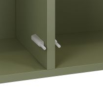 Boxie 2 ajtós fali szekrény 80x80x37 cm zöld