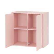 Boxie 2 ajtós fali szekrény 80x80x37 cm pink