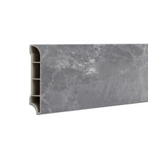 Vinyl SPC padlószegély Fjord márvány mintás sötét szürke 2400x60x12 mm