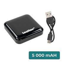 Powerbank 5000 mAH 2A 10W fekete