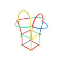 Kreatív építőpálca készlet 1200 db