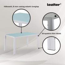 Liva 4+1 étkező garnitúra fehér-szürke