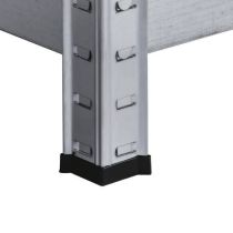 Nagy teherbírású sarokpolc 180x70x40-40 cm 175 kg króm