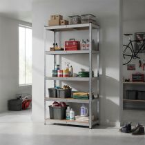 Nagy teherbírású polc 180x90x30 cm 175 kg króm