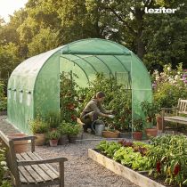 Fóliasátor 200x250x400 cm erősített vázzal+fólia