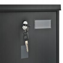 Két oldalról nyitható acél postaláda