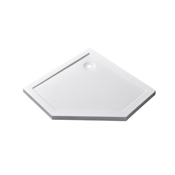 Modena Slim ötszögletű alacsony akril zuhanytálca 90x90 cm