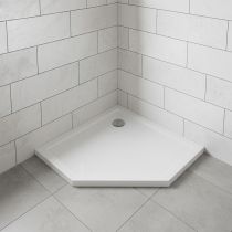 Modena Slim ötszögletű alacsony akril zuhanytálca 100x100 cm