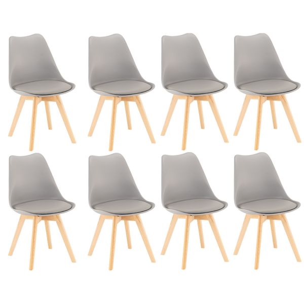 Silla étkezőszék 8 db szürke színben