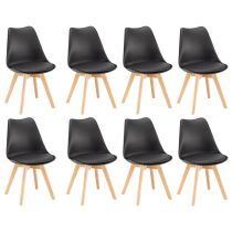 Silla étkezőszék 8 db fekete színben