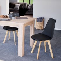 Silla étkezőszék 8 db fekete színben