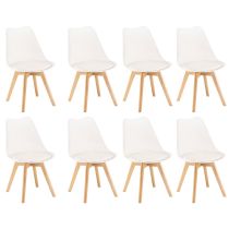 Silla étkezőszék 8 db fehér színben