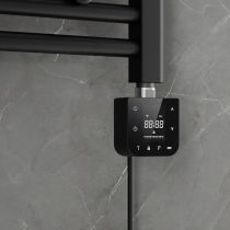 Wifi-s fűtőpatron törölközőszárító radiátorhoz digitális hőfokszabályozóval 400W fekete