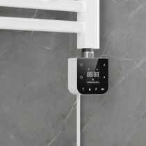 Wifi-s fűtőpatron törölközőszárító radiátorhoz digitális hőfokszabályozóval 400W fehér