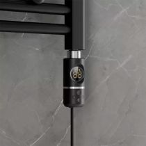 Elektromos fűtőpatron törölközőszárító radiátorhoz digitális hőfokszabályozóval 600W fekete