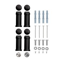 Íves törölközőszárító radiátor 1400x500 mm fekete