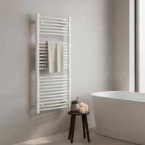 Íves törölközőszárító radiátor 1200x600 mm fehér