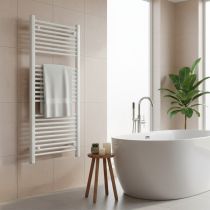 Egyenes törölközőszárító radiátor 1200x600 mm fehér