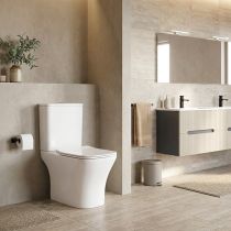 Nile monoblokkos kompakt WC alsó kifolyással soft close ülőkével