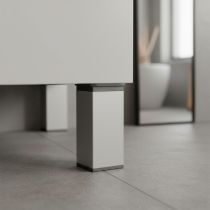 Uni bútorláb 100 mm ezüst