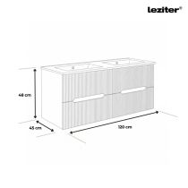 Trent 120 alsó szekrény mosdóval