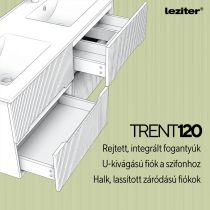 Trent 120 alsó szekrény mosdóval