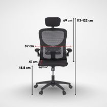 Flexo ergonomikus irodai forgószék deréktámasszal