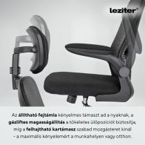 Flexo ergonomikus irodai forgószék deréktámasszal