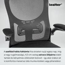 Flexo ergonomikus irodai forgószék deréktámasszal