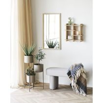 Scottsdale fali tükör fa kerettel, natúr, 45x75 cm