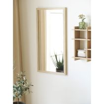 Scottsdale fali tükör fa kerettel, natúr, 45x75 cm