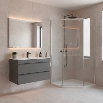 Celtic 90x90 cm ötszögletű zuhanykabin zuhanytálcával