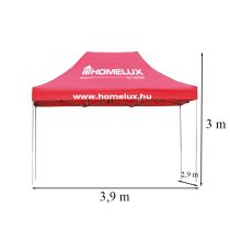 Összecsukható kerti pavilon 2,9x3,9x3 m