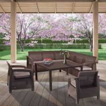 Corfu Relax duo kerti bútor garnitúra melody asztallal